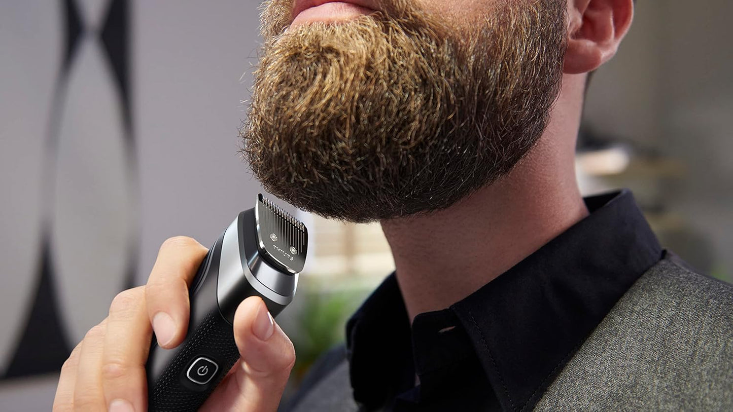 Philips Norelco Multigroom Series 5000 (MG5910/49) | 18 en 1 para Barba, Cabello, Cuerpo e Íntimo – Sin aceite