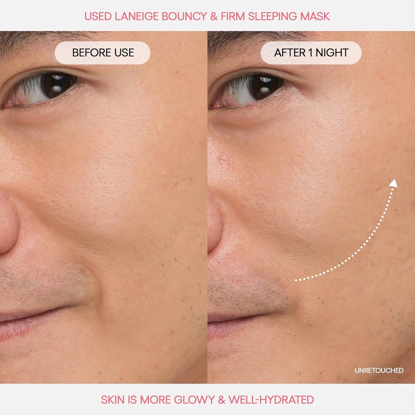 LANEIGE Máscara para dormir flexible y firme: revitaliza, suave, complejo de peonía y colágeno, hidratación que aumenta la barrera