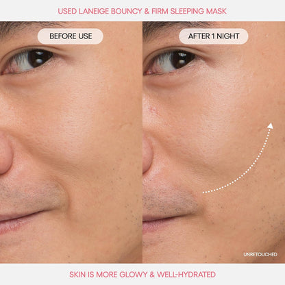 LANEIGE Máscara para dormir flexible y firme: revitaliza, suave, complejo de peonía y colágeno, hidratación que aumenta la barrera
