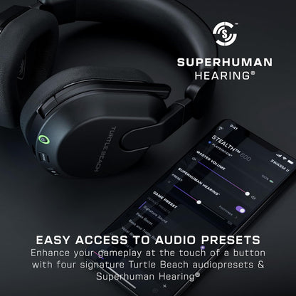 Turtle Beach Stealth 600 – Auriculares Gaming Inalámbricos Multiplataforma con Sonido Amplificado y Micrófono con Cancelación de Ruido