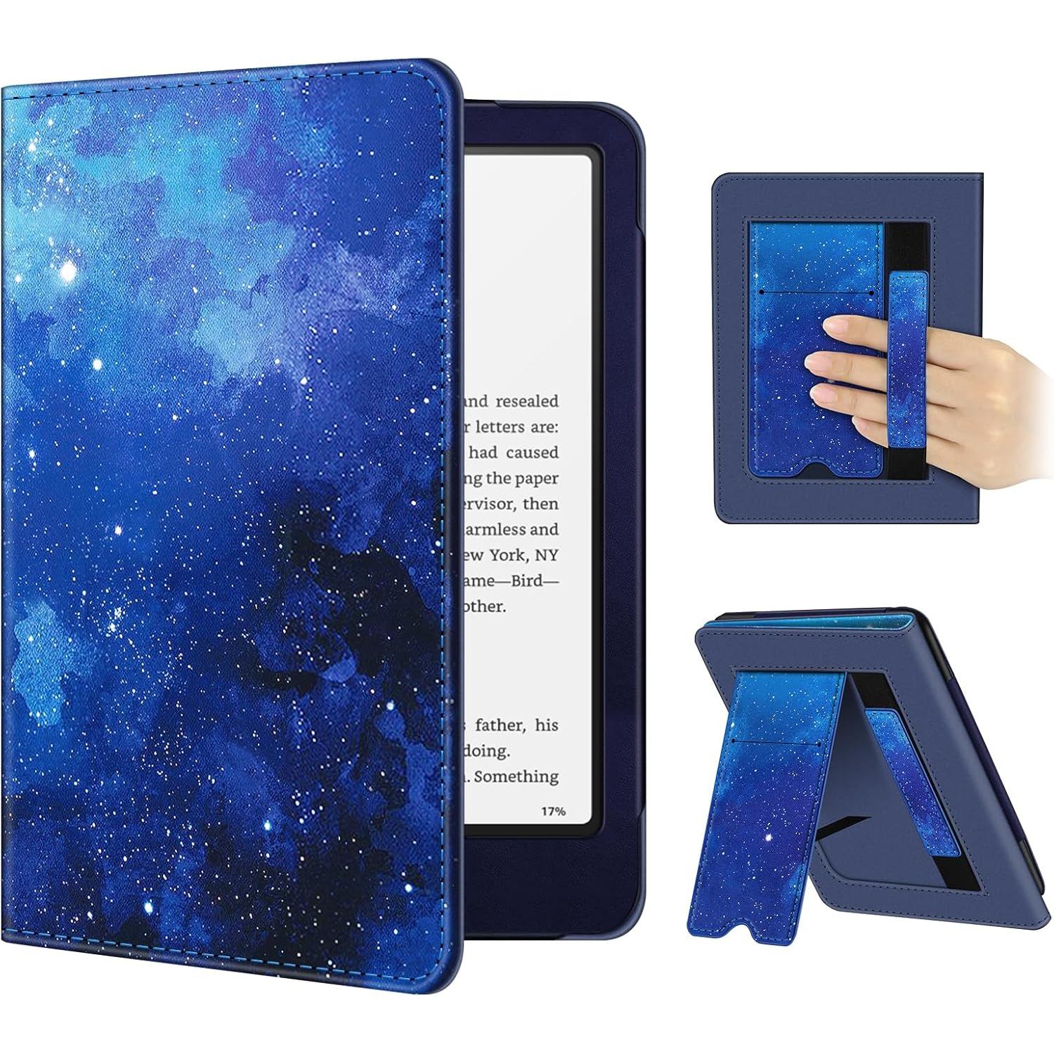 Fintie Case for 7"/6.8" Kindle Paperwhite(12Th/11Th Generation-2024/2021) and Kindle Colorsoft Signature Edition -Slim Foldable Stand Cover Auto Wake/Sleep for Paperwhite 2024, Spring Bloom