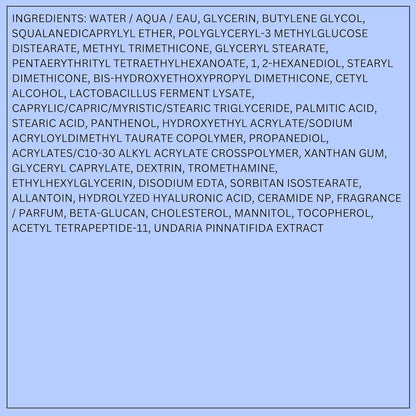 LANEIGE Crema hidratante de agua con Acido hialurónico intensivo con Peptidos + Escualano: piel propensa al eczema, refuerzo de barreras, nutrición, sequedad