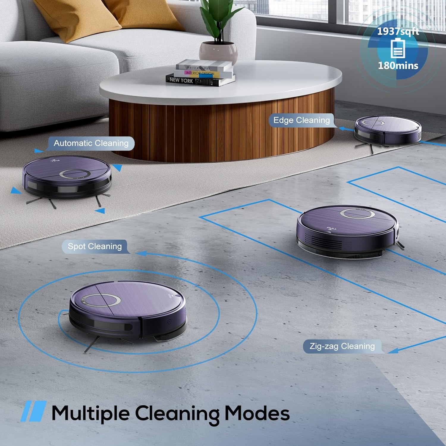 Robot Aspiradora y Mopa T7S 2-en-1 | 2000Pa, Control App/Remoto, Wi-Fi, Autocarga, 180min de Autonomía – Ideal para Mascotas, Pisos Duros y Alfombra Baja