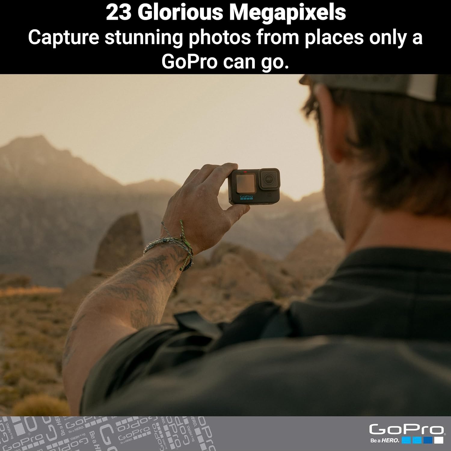 GoPro HERO10 Black – Cámara de acción 5.3K con GP2, 23MP, HyperSmooth 4.0, doble pantalla LCD táctil, y diseño impermeable
