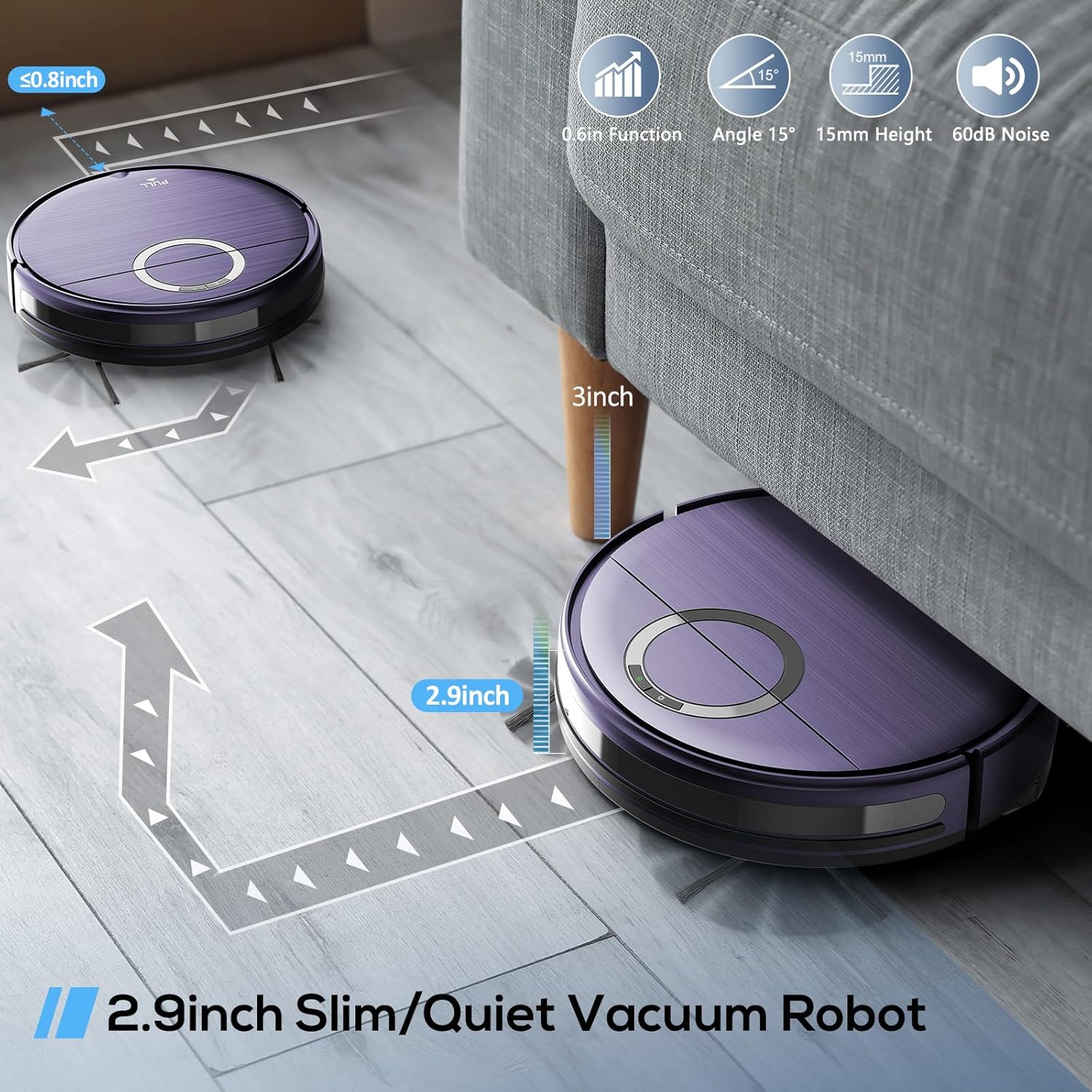 Robot Aspiradora y Mopa T7S 2-en-1 | 2000Pa, Control App/Remoto, Wi-Fi, Autocarga, 180min de Autonomía – Ideal para Mascotas, Pisos Duros y Alfombra Baja