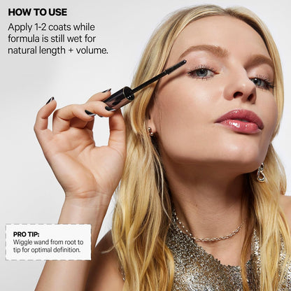Milk Makeup KUSH High Roll Tubing Mascara | Máscara de Pestañas Larga Duración hasta 24 hs | Volumen Natural, Definición y Longitud | Resistente al Agua y Sin Grumos – 0.3 oz