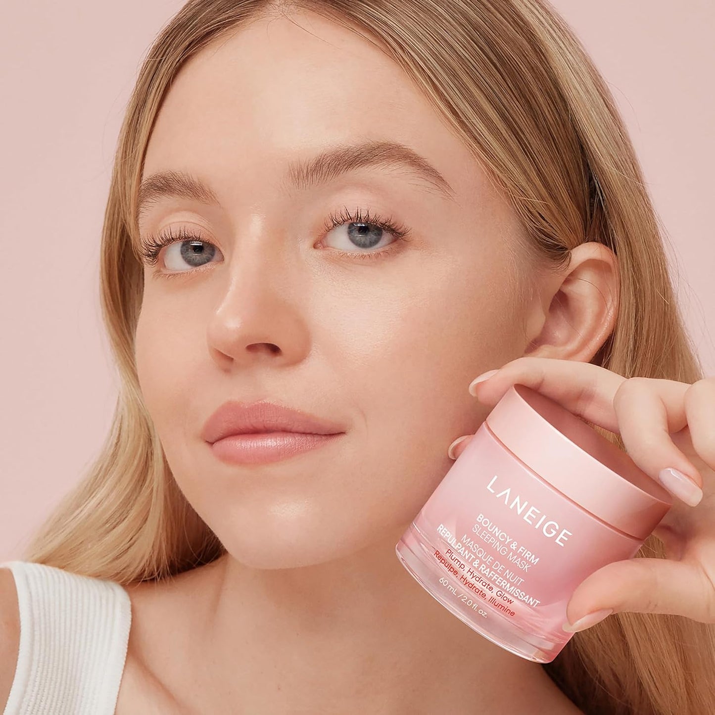 LANEIGE Máscara para dormir flexible y firme: revitaliza, suave, complejo de peonía y colágeno, hidratación que aumenta la barrera