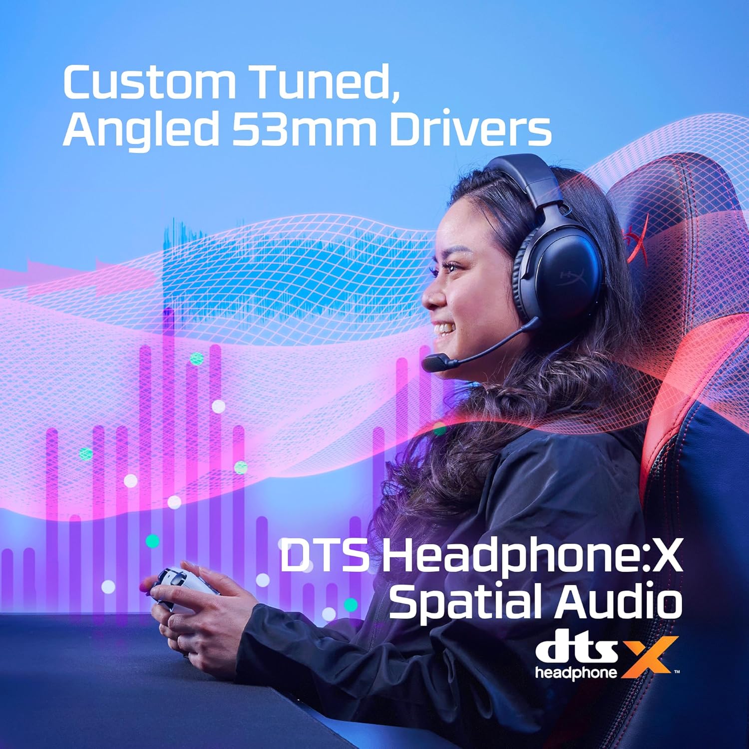 HyperX Cloud III Wireless – Auriculares Gaming Inalámbricos para PC, PS5, PS4