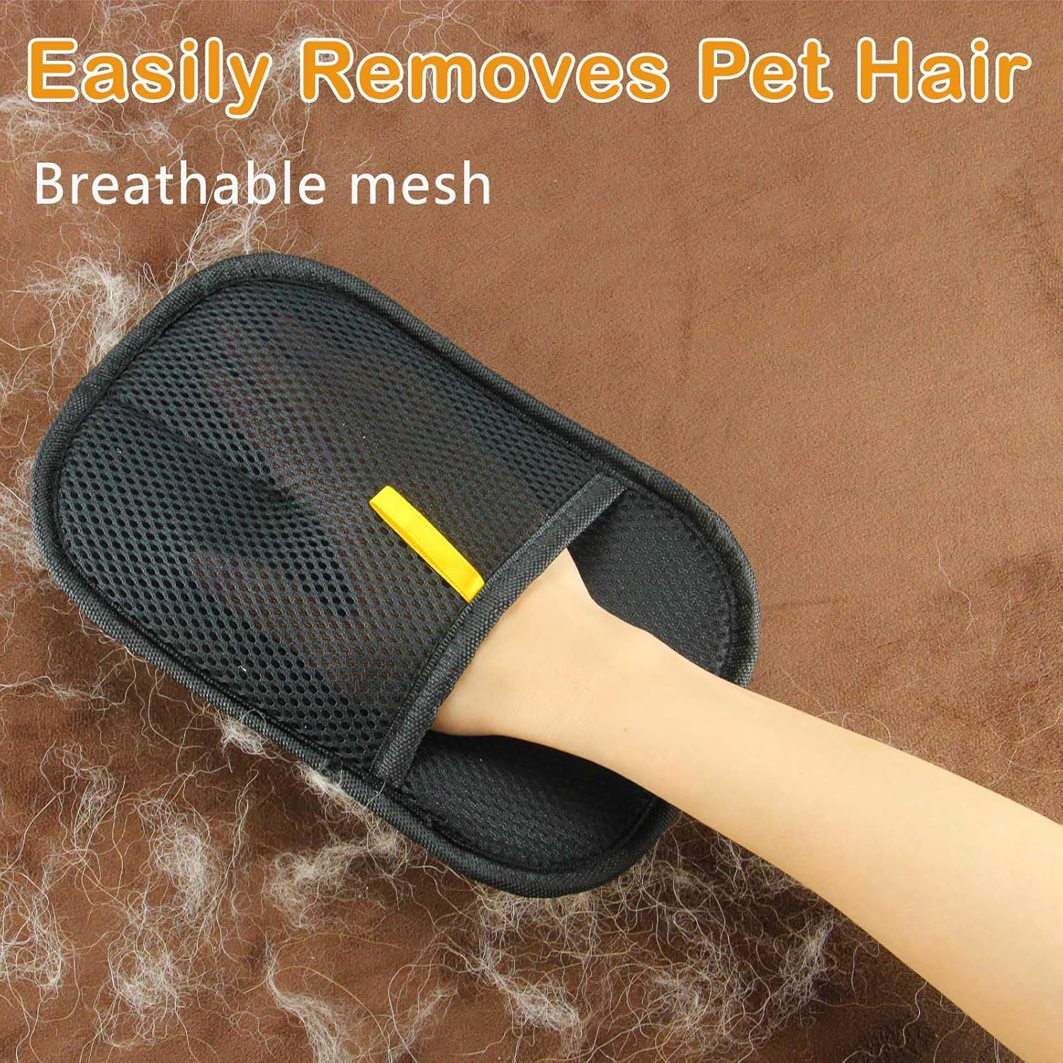 Guante electrostático para eliminar el pelo de perros y gatos para sofá, alfombra, asiento de auto