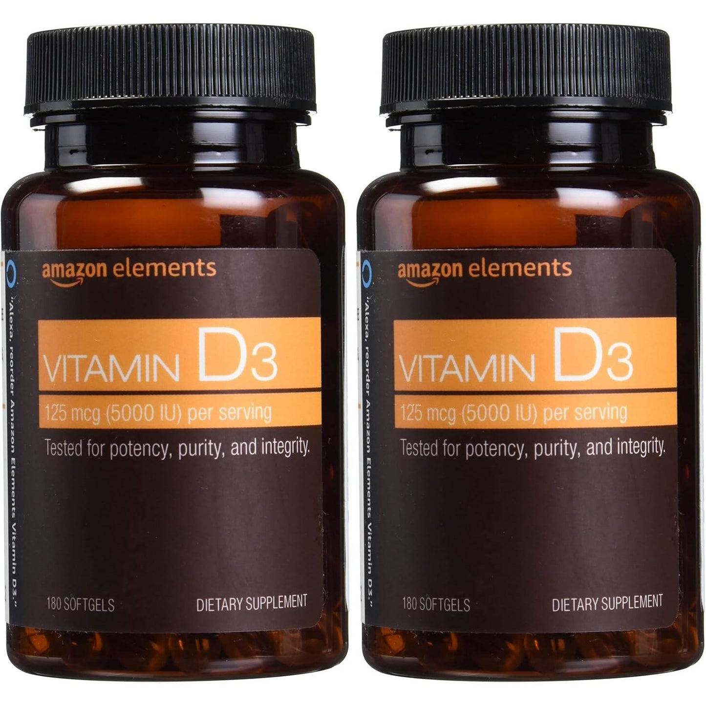 Vitamina D3 | 180 cápsulas blandas | 6 meses