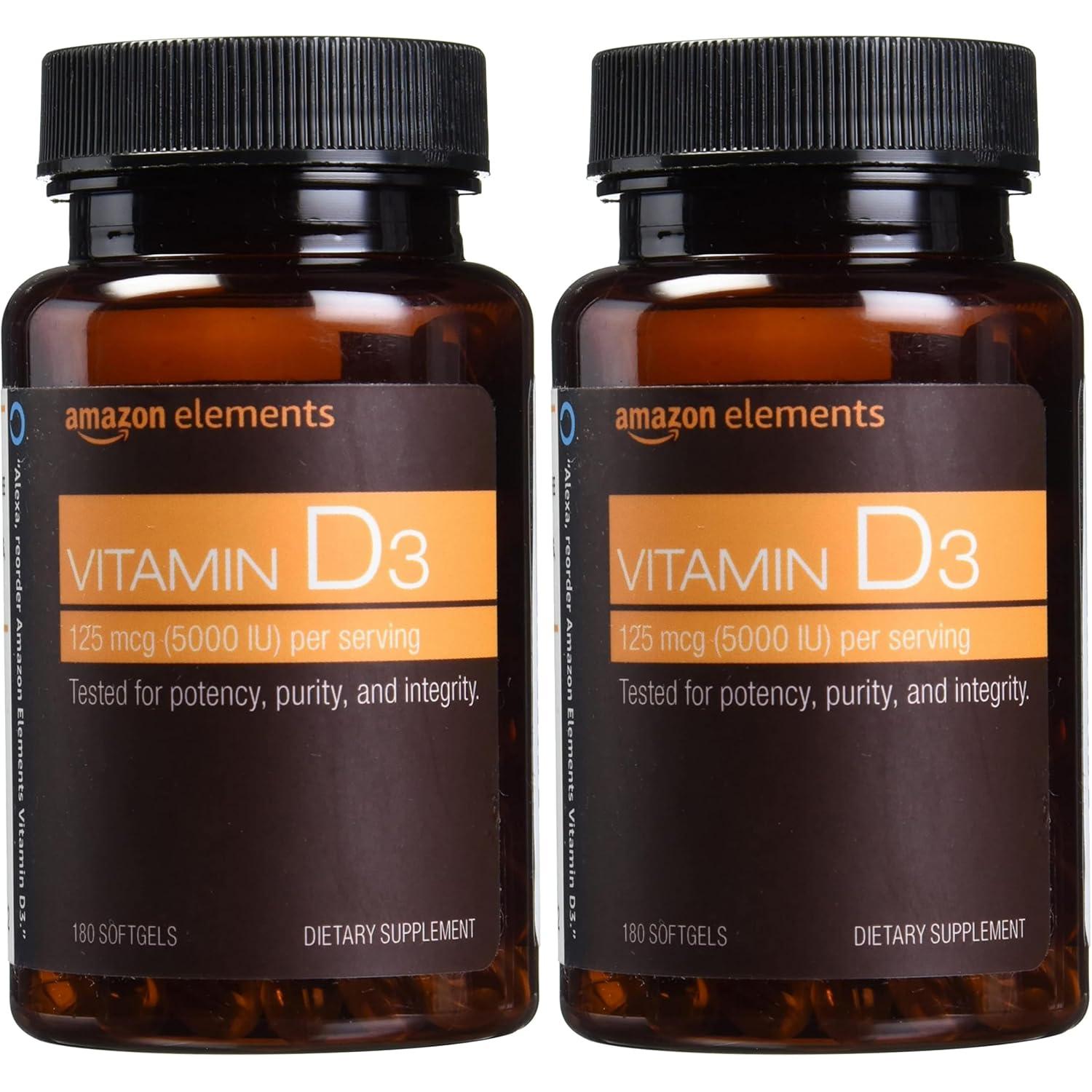Vitamina D3 | 180 cápsulas blandas | 6 meses