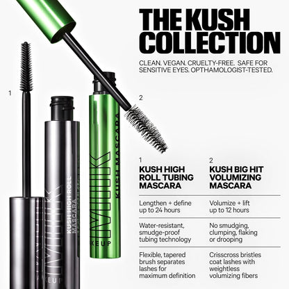 Milk Makeup KUSH Big Hit Volumizing Mascara | Máscara de Pestañas Voluminizadora Máxima | Sin Grumos, Resistente al Desprendimiento – Vegana y Cruelty-Free
