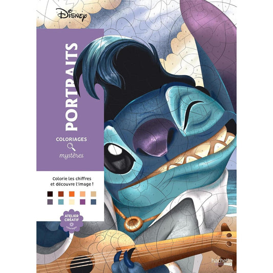 Dibujos para colorear de Disney Mystery | Edición: Retratos (ilusión óptica) | Arteterapia | idioma: Francés