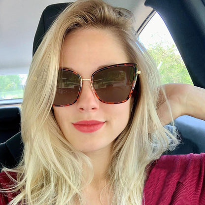 Joopin Anteojos de Sol Mujer Oversize Estilo Cat Eye | Polarizados UV400 | Lentes de Moda