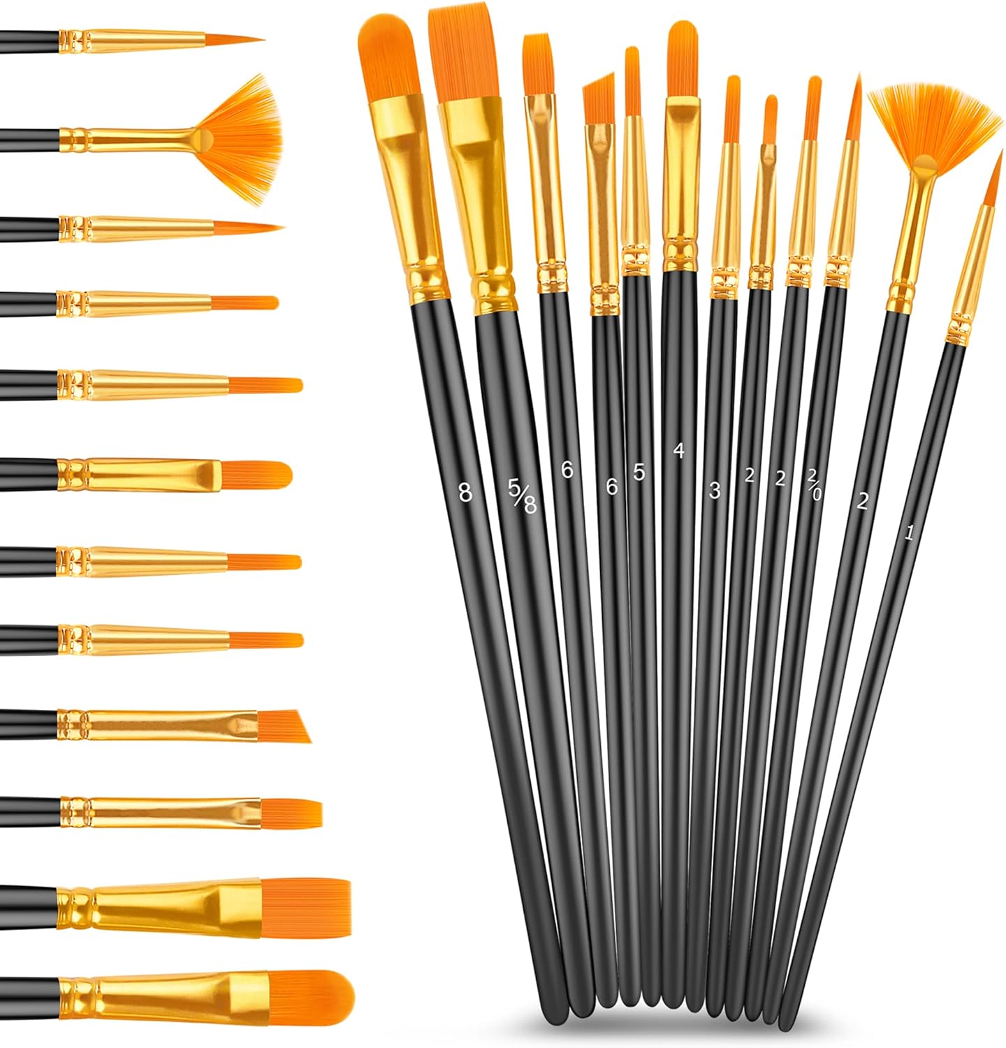 Kit de pintura acrílica | 12 pinceles + 24 colores | Para niños y adultos