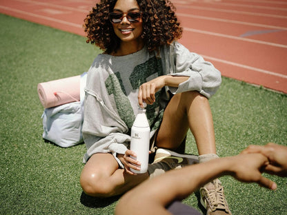 All Day Slim Bottle 20 Oz | Leakproof Twist on Lid | Slim Design for Travel and Gym | Insulated Stainless Steel Water Bottle | Bpa-Free | Pomelo Gloss