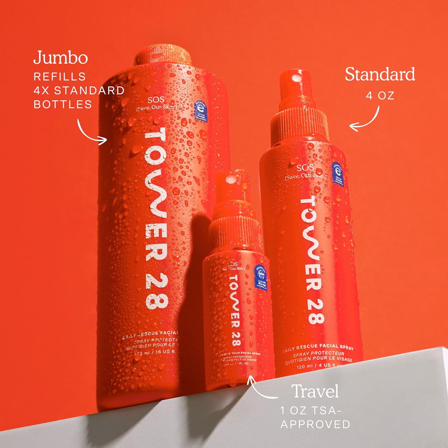 SOS diario - Spray facial para pieles sensibles - Ac hipocloroso - Reducción de enrojecimiento