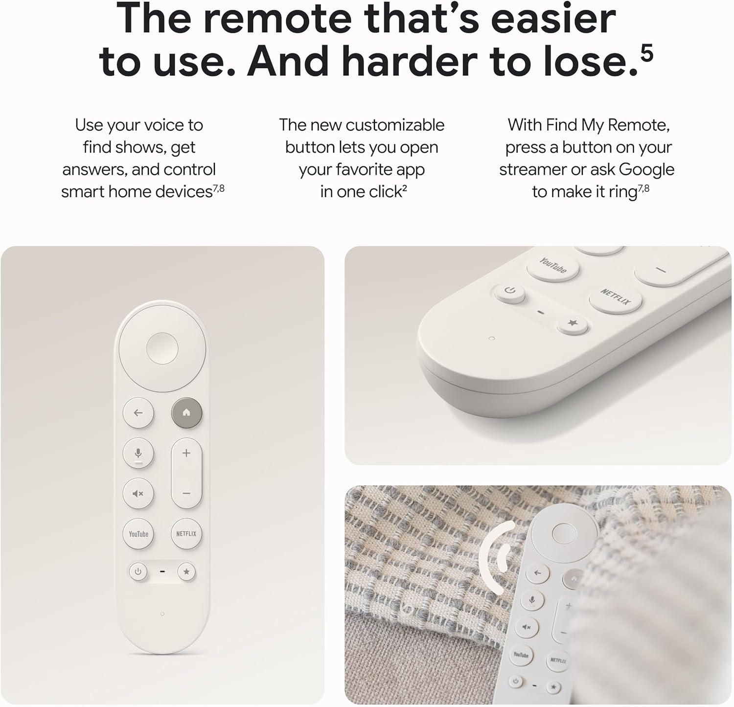 Google TV Streamer 4K HDR con Dolby Vision y Atmos – 32 GB Almacenamiento – Control por Voz con Búsqueda y Smart Home – Streaming Rápido de Películas, Series y TV en Vivo – Color Porcelain