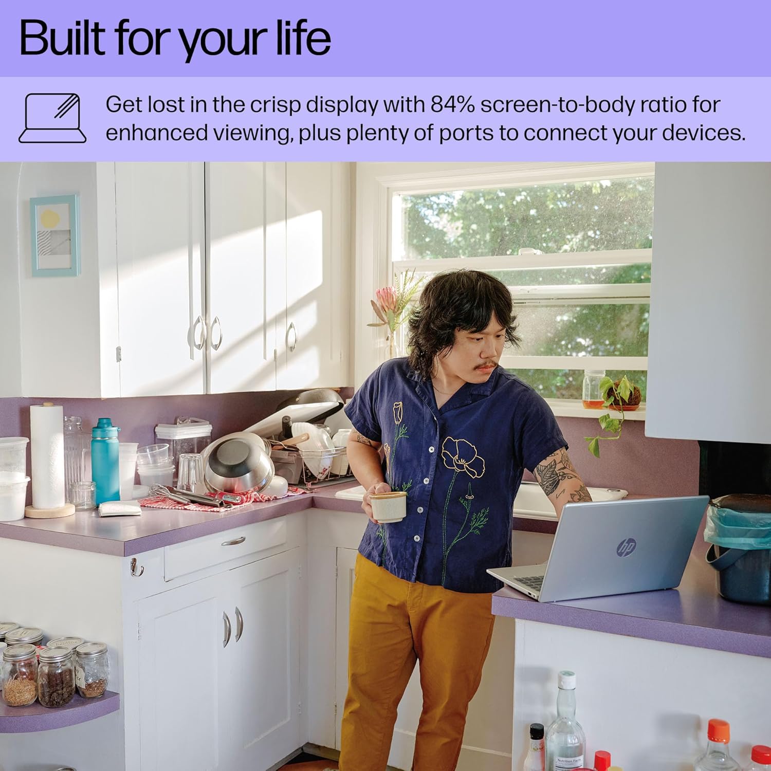 Laptop HP de 14 pulgadas | Pantalla FHD | Intel Core i7 | 16 GB de RAM + SSD de 512 GB