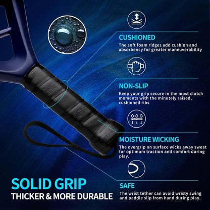 Padel Racket Carbon Fiber Surface with EVA Memory Flex Foam Core Lightweight Padel Racquet