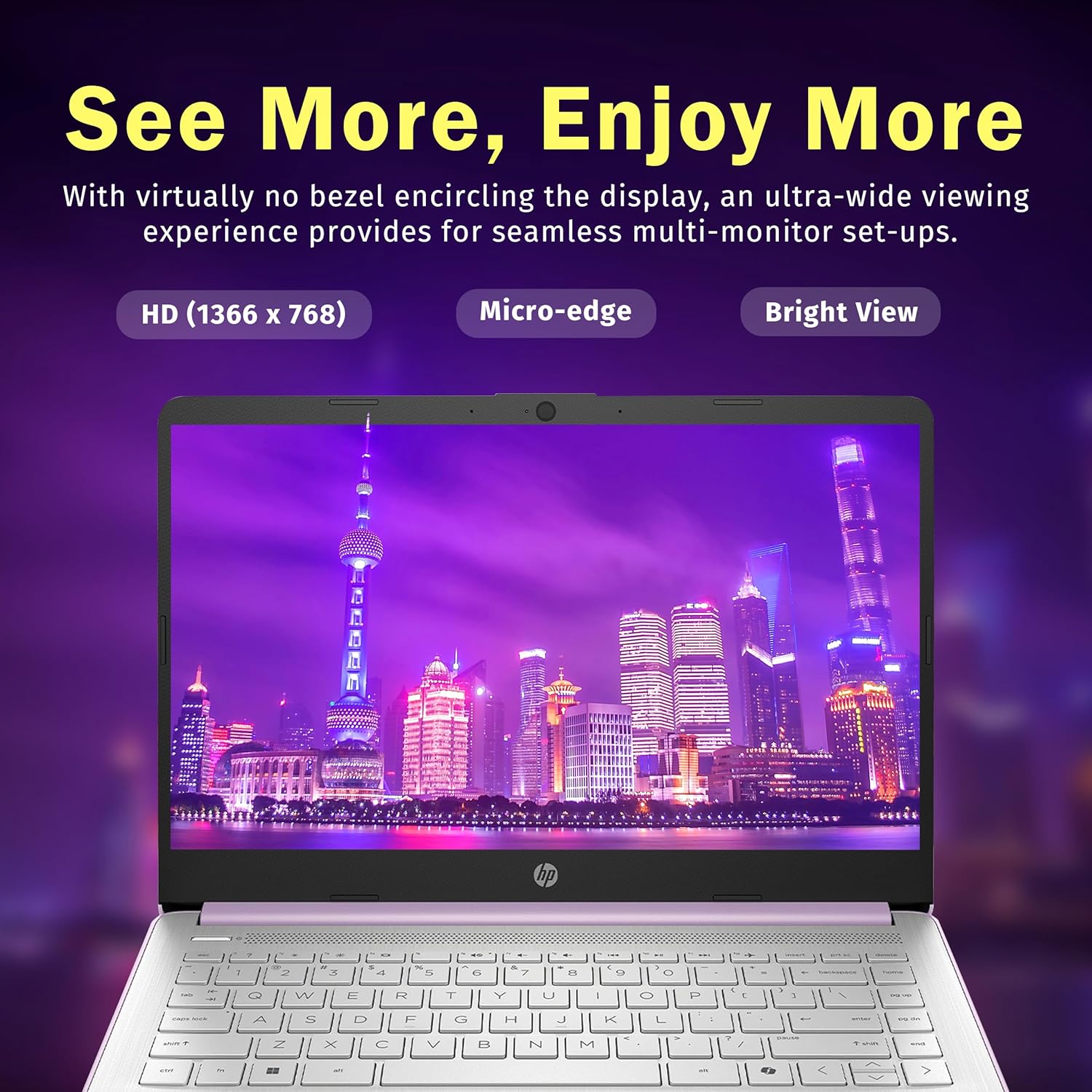 Laptop insignia HD para estudiantes y negocios de 14 pulgadas | 1 año Office 365 y copiloto AI | 16 GB de RAM | 288 GB de almacenamiento 