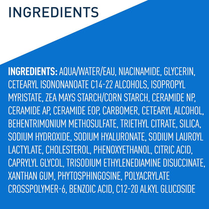 CeraVe Oil Control Gel-Crema Hidratante | Piel Grasa/Mixta – Niacinamida, Ácido Hialurónico, 3 Ceramidas | Mate, Sin Fragancia