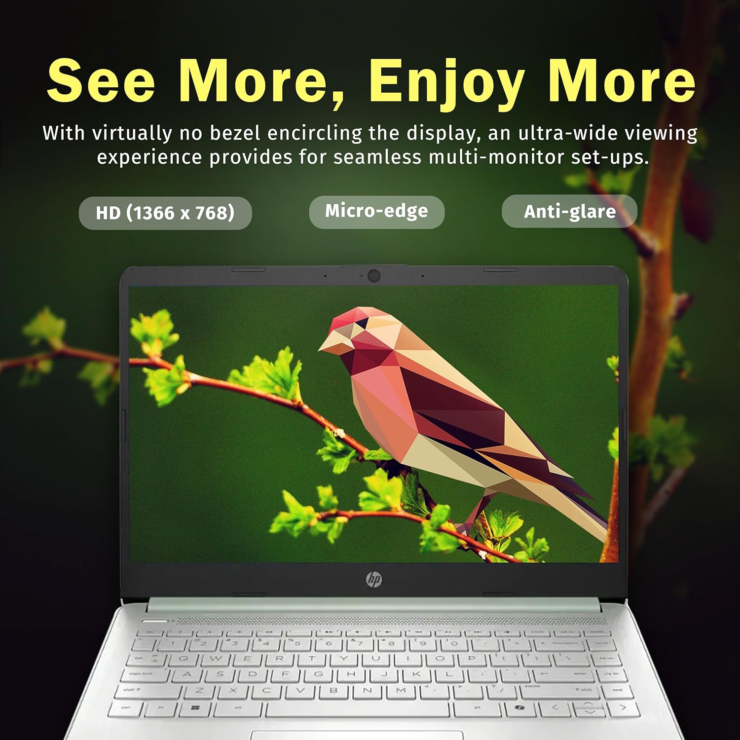 Laptop Verde ultraligera de 14 pulgadas con 1 año Office 365 y copiloto AI | procesador Intel N150 | 16 GB de RAM | Almacenamiento de 288 GB | Batería de larga duración