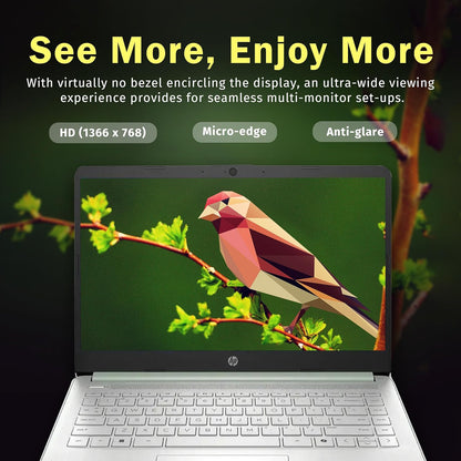 Laptop Verde ultraligera de 14 pulgadas con 1 año Office 365 y copiloto AI | procesador Intel N150 | 16 GB de RAM | Almacenamiento de 288 GB | Batería de larga duración