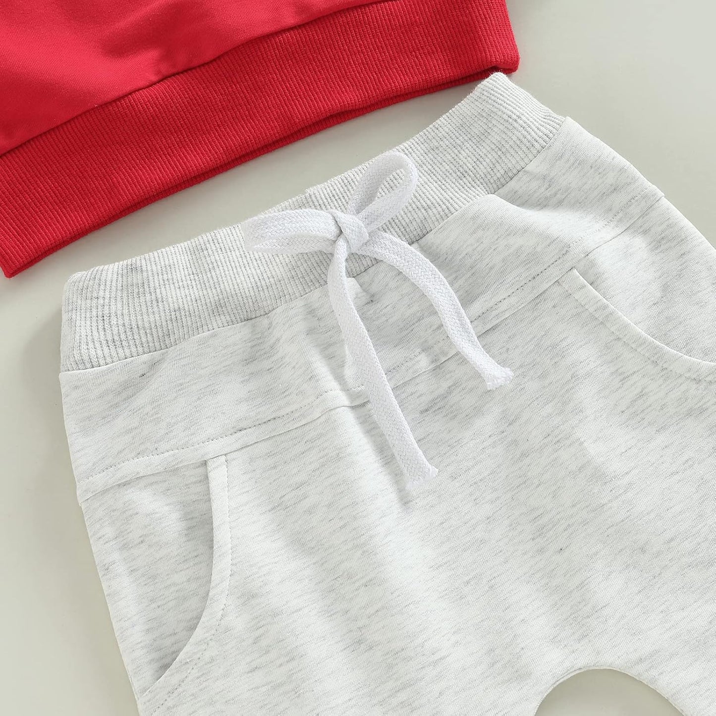 Conjunto de 2 piezas de ropa para bebé y niño, sudadera con cuello redondo con letras y pantalones casuales de otoño e invierno