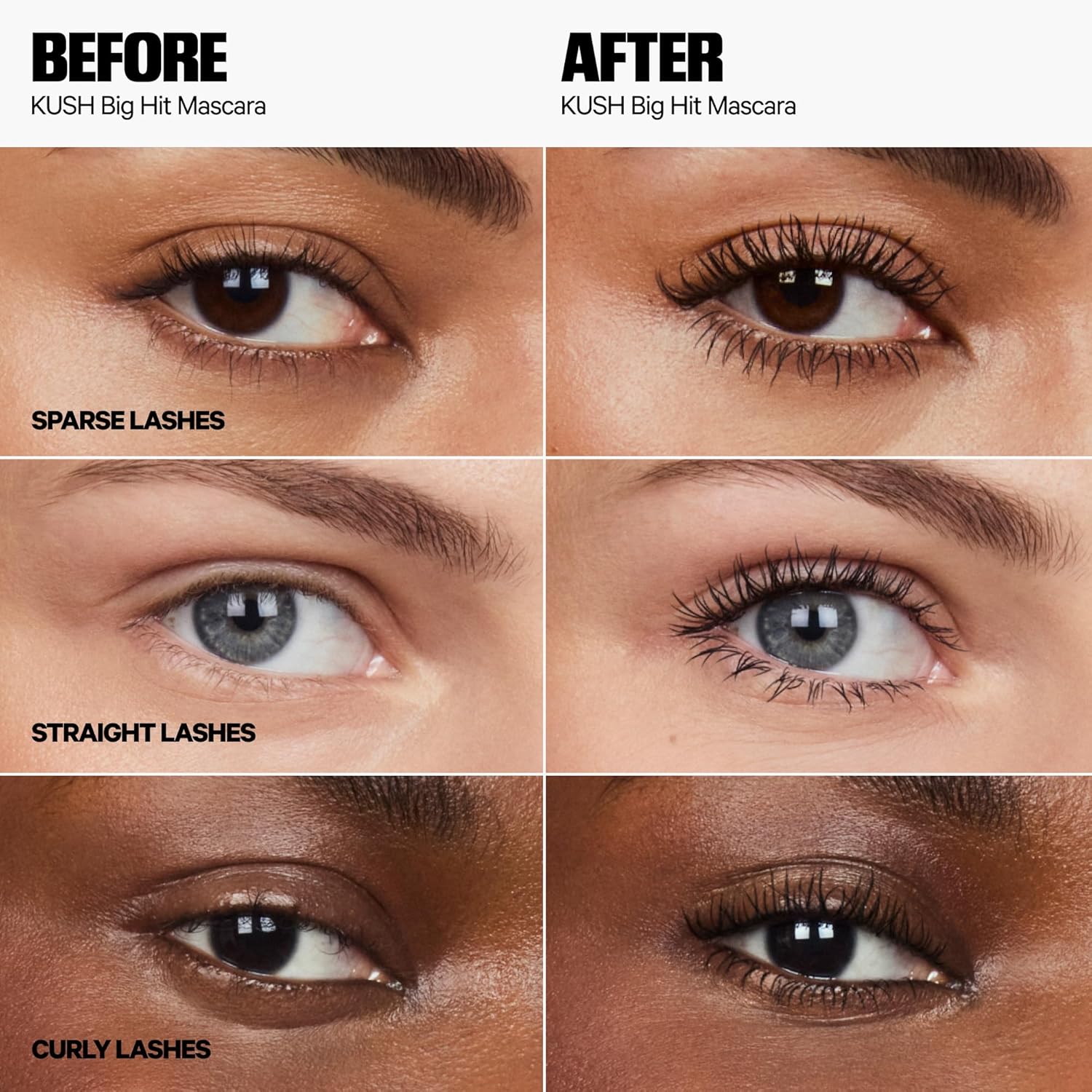 Milk Makeup KUSH Big Hit Volumizing Mascara | Máscara de Pestañas Voluminizadora Máxima | Sin Grumos, Resistente al Desprendimiento – Vegana y Cruelty-Free