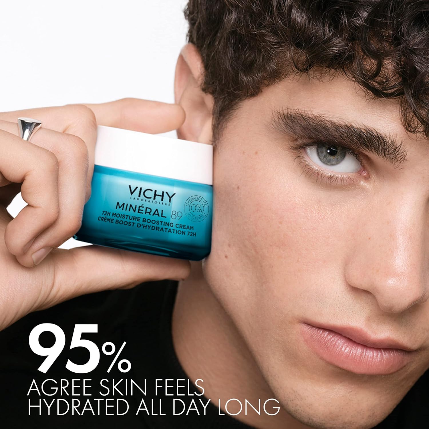 Vichy Mineral 89 Crema Sin Fragancia | Hidratante Facial con Ácido Hialurónico – 3 Fórmulas: Todo Tipo, Seca/Sensible y Matificante Piel Grasa