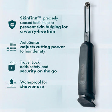 Gillette Intimate i7 | Recortadora Íntima y Corporal Masculina – LED Halo, Resistente al Agua, 100 min, Base de Carga, 2 Peines