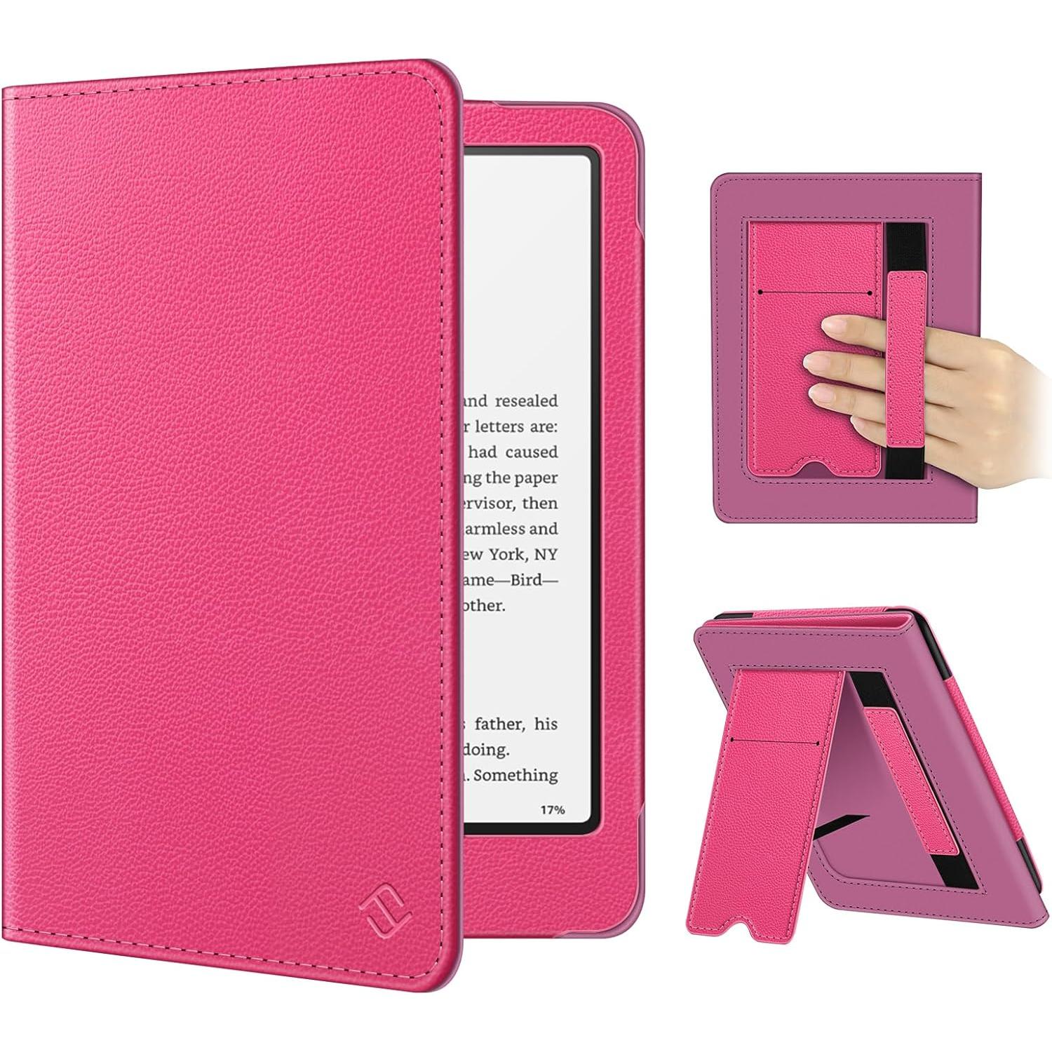 Fintie Case for 7"/6.8" Kindle Paperwhite(12Th/11Th Generation-2024/2021) and Kindle Colorsoft Signature Edition -Slim Foldable Stand Cover Auto Wake/Sleep for Paperwhite 2024, Jade