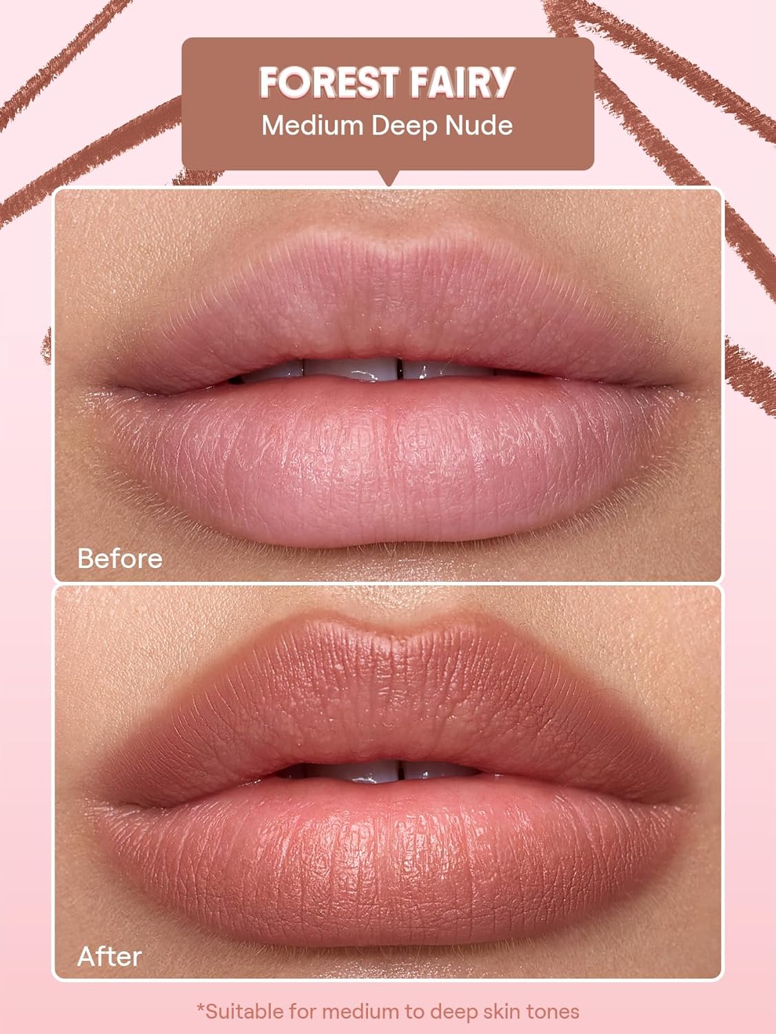 Lip Liner de larga duración | Vegano y libre de crueldad animal | Color: Hada del Bosque