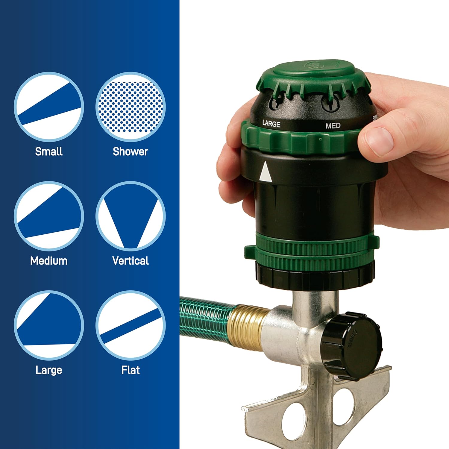 Aspersor Orbit H2O-6 con Mecanismo de Engranaje y Estaca