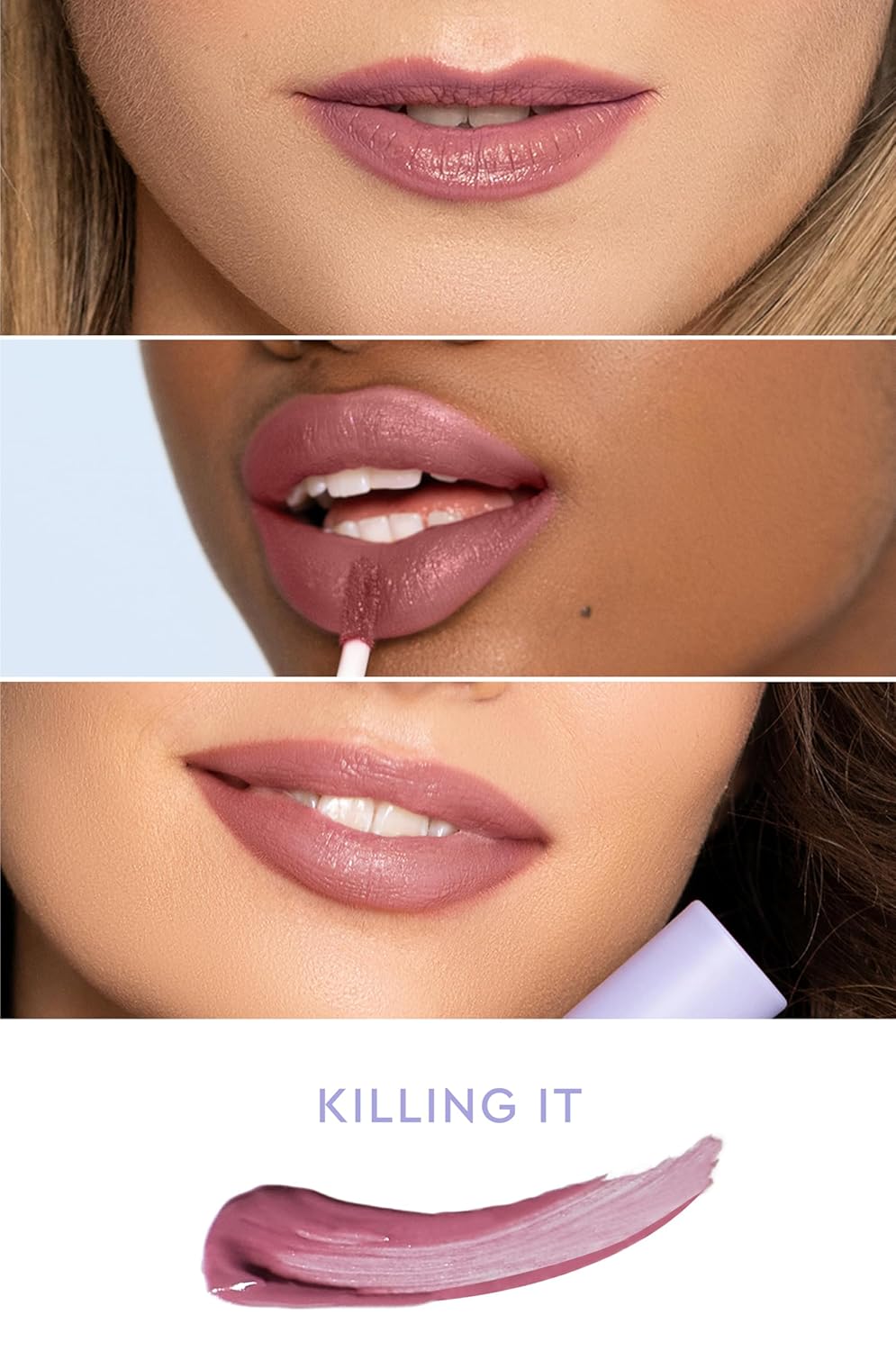 Florence by Mills Be a VIP Velvet Liquid Lipstick | Labial Líquido Nude Killing It – Acabado Aterciopelado, Hidratante y Larga Duración – 3.8 g