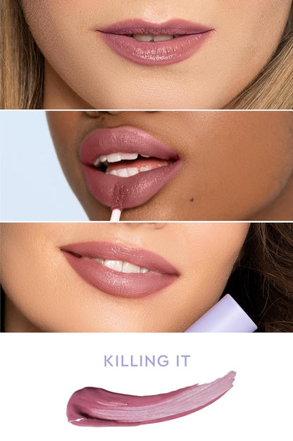 Florence by Mills Be a VIP Velvet Liquid Lipstick | Labial Líquido Nude Killing It – Acabado Aterciopelado, Hidratante y Larga Duración – 3.8 g