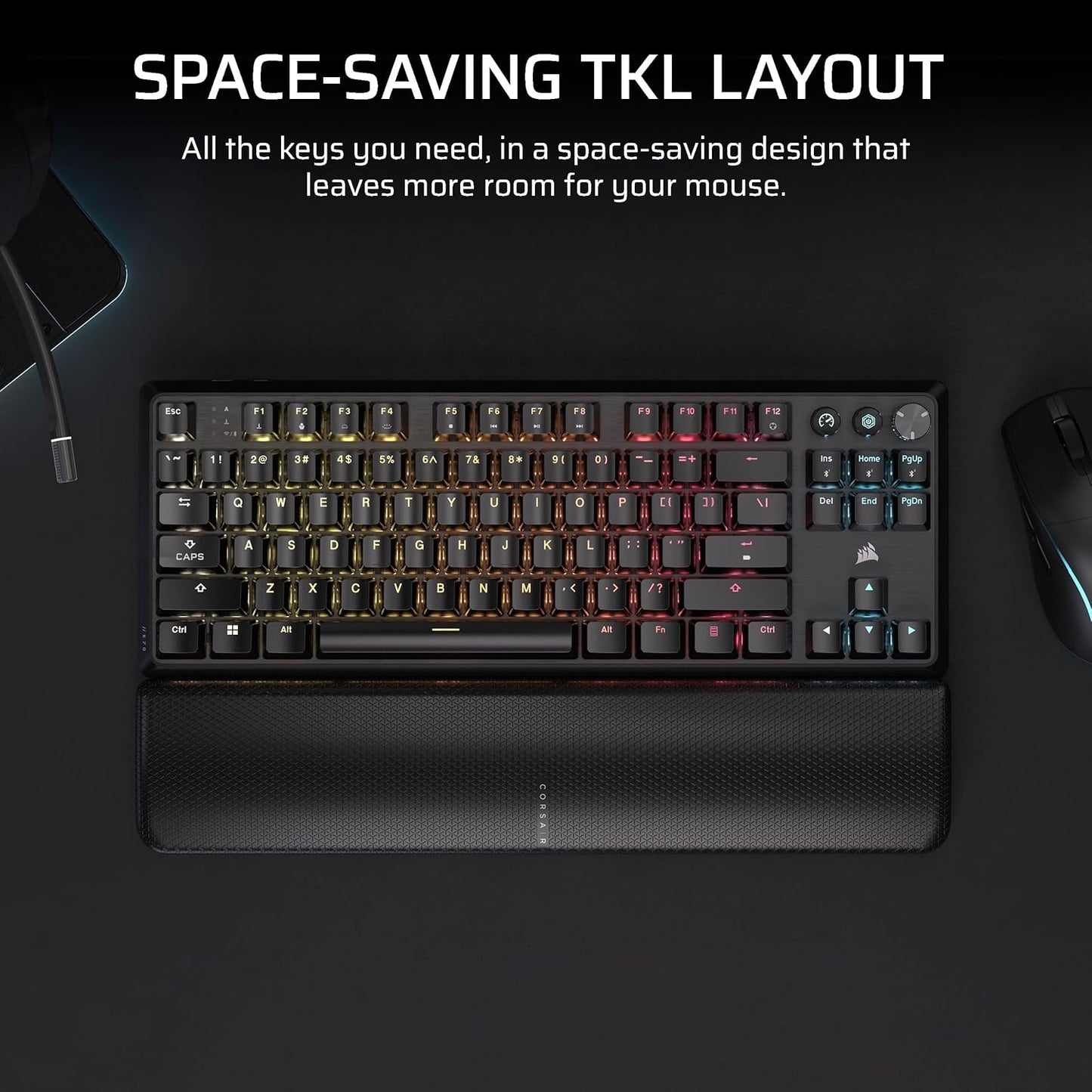 Corsair K70 CORE TKL Wireless + Elgato Stream Deck Mini – Bundle Profesional para Gaming