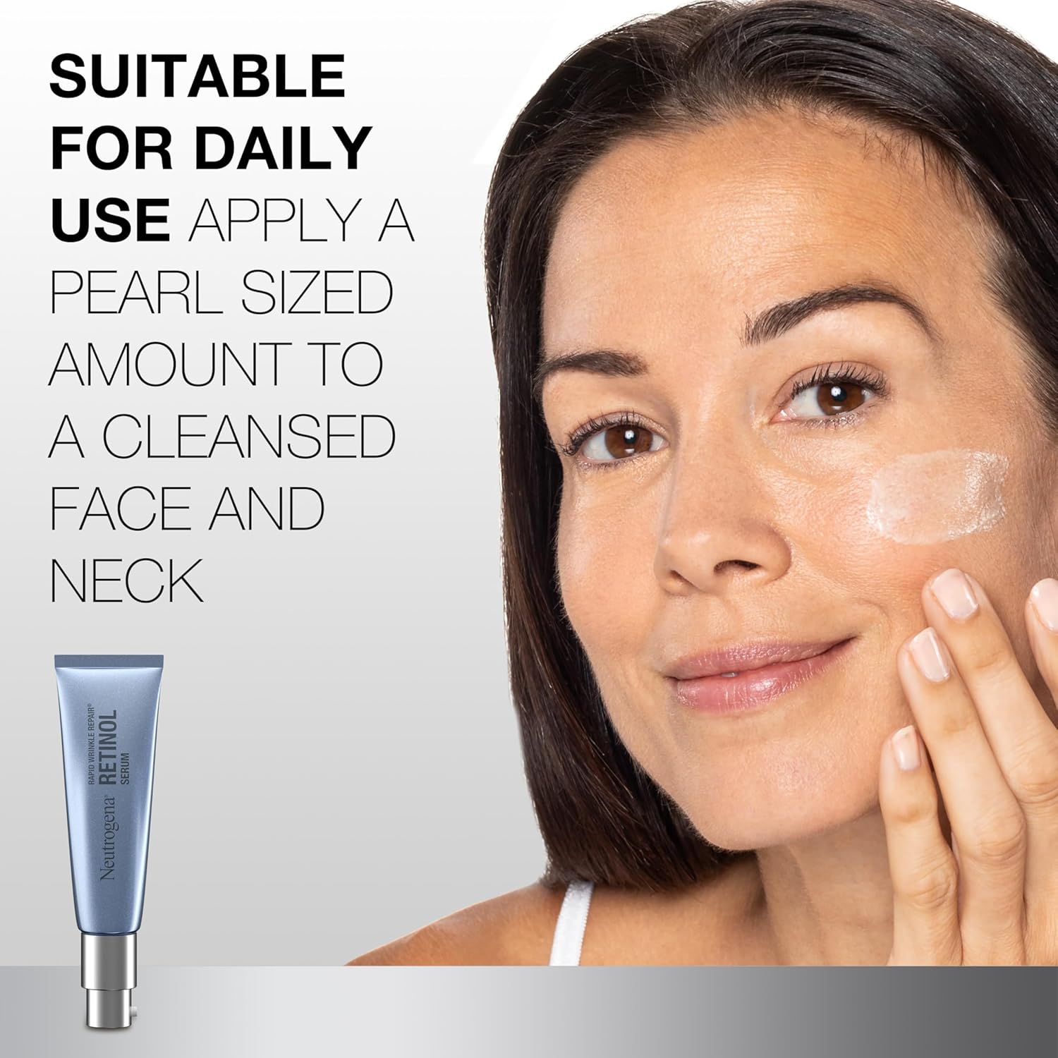 Neutrogena Serum para reparación rápida de arrugas, para rostro con Retinol y Acido Hialurónico
