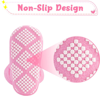 Botines de polar para bebé, pantuflas cálidas, botas suaves antideslizantes ajustables | Color: Rosa
