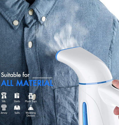 OGHom Steamer de Ropa 700 W | Depósito 240 ml (14–16 min de vapor) | Acero inoxidable 304 | Calienta en ~130 s | Cable 9 ft / 2.7 m | Solo 110–120 V | Viaje & Hogar