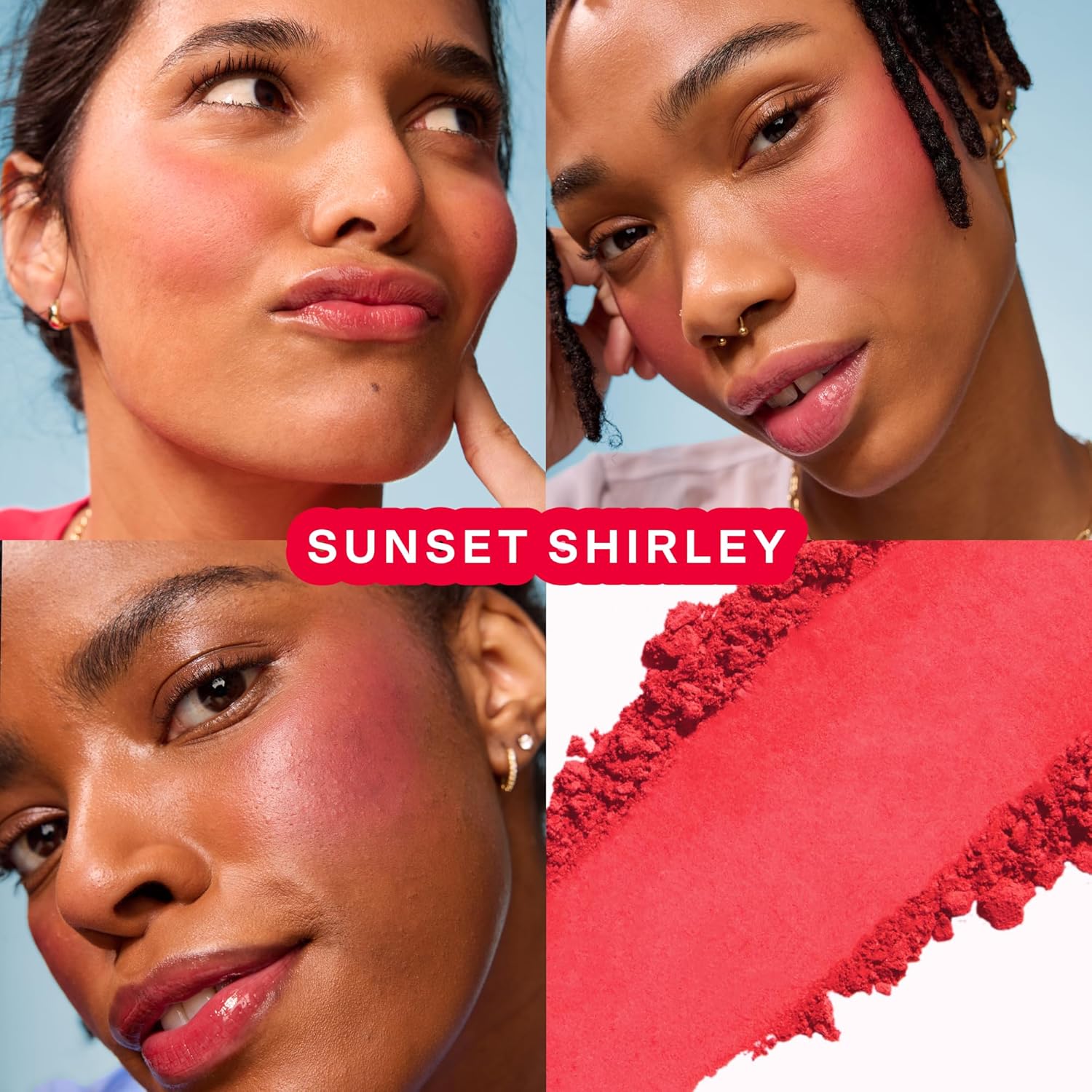 GetSet Soft Matte Powder Blush - Fórmula autoajustable de 12 horas a prueba de sudor