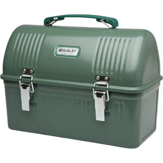 Classic Lunch Box 10 Qt | Vintage Metal Lunchbox | Durable Meal Container with Handle and Latch | Stores Food, Drinks, Thermos, Water Bottle