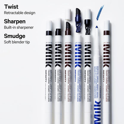 Milk Makeup Infinity Long Wear Eyeliner | Delineador Retráctil Waterproof con Sacapuntas Integrado y Punta Difuminadora | Hasta 12 hs de duración – Vegano y Cruelty-Free
