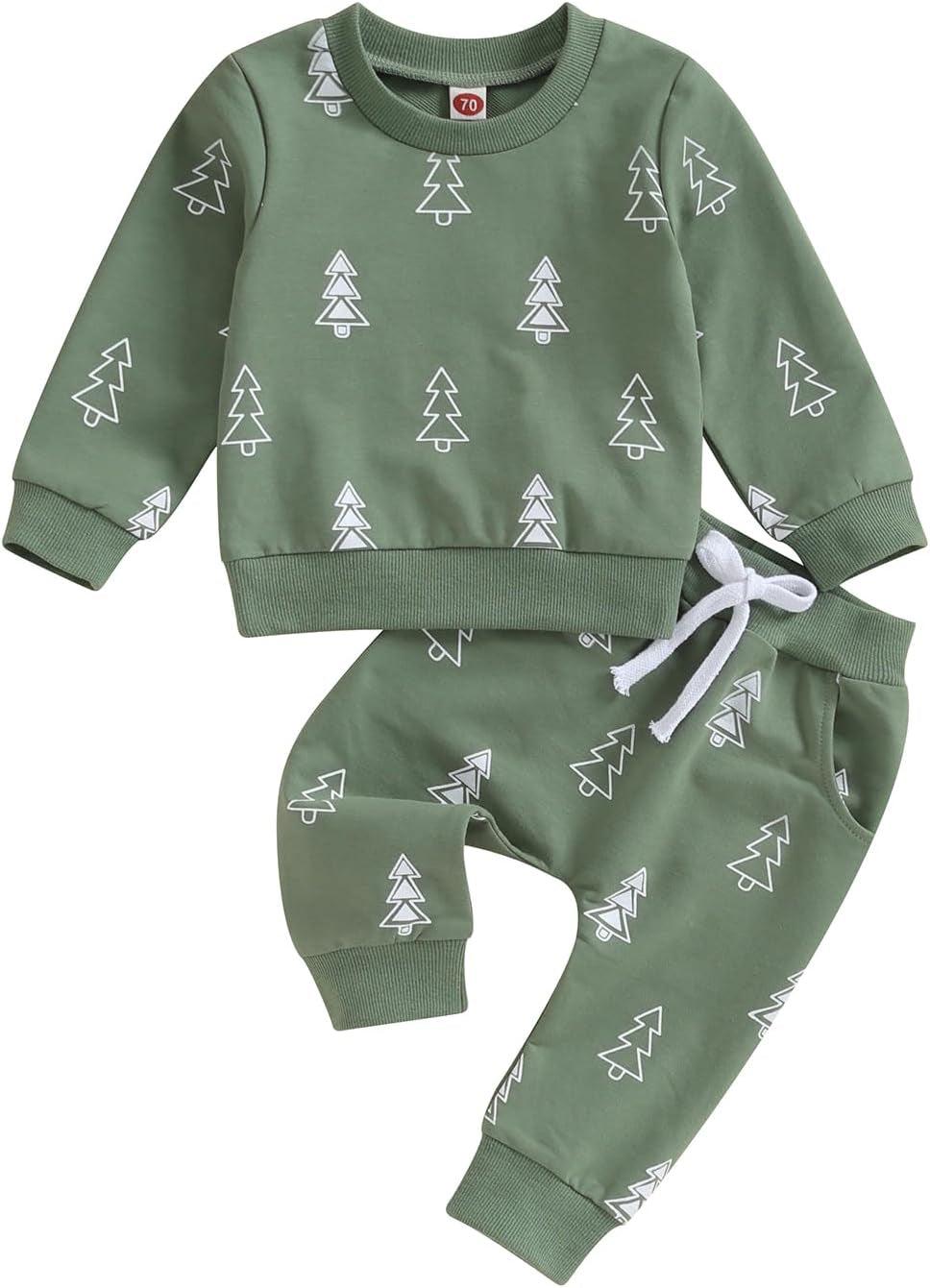 Conjunto de 2 piezas de ropa para bebé y niño, sudadera con cuello redondo con letras y pantalones casuales de otoño e invierno