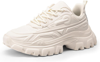 Zapatillas Mujer DREAM PAIRS Chunky | Sneakers Plataforma Bold con Cordones | Moda Casual y Cómoda