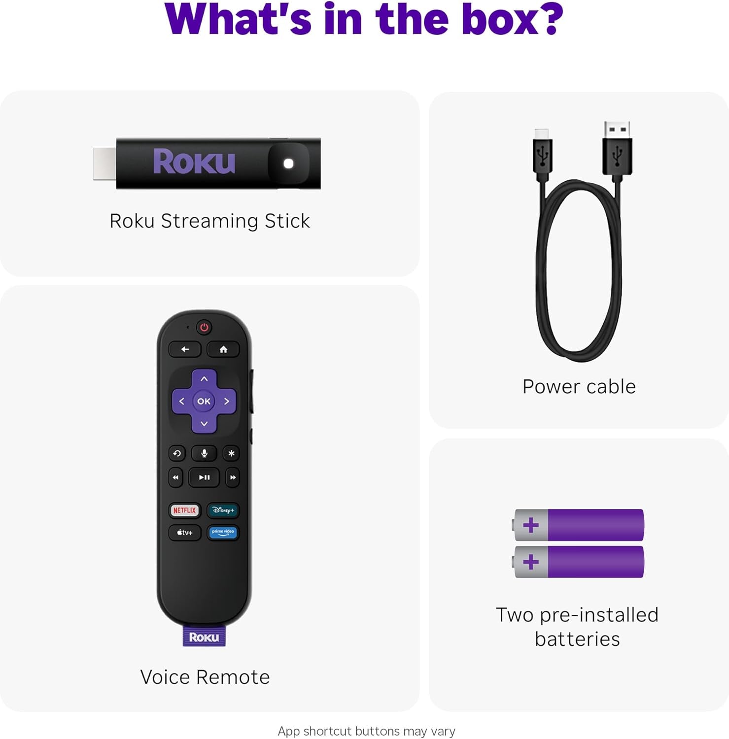 Roku Streaming Stick HD 2025 | Streaming en HD con Control por Voz | +500 Canales Gratis y Apps como Netflix, Disney+ y más
