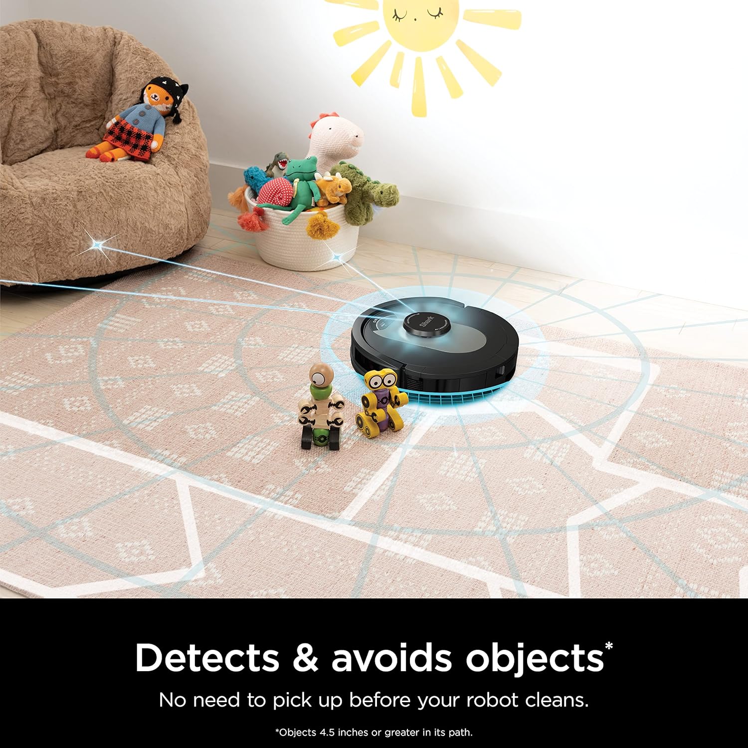 Shark AV2501AE Robot Aspiradora AI con Base XL Autovaciante HEPA (60 Días) | Potente Succión, LIDAR, Ideal para Mascotas, Wi-Fi/Alexa, Alfombra y Piso Duro – Negro