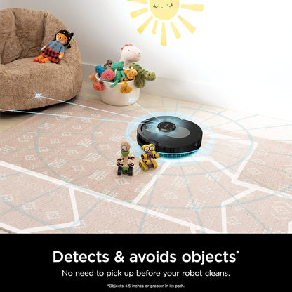 Shark AV2501AE Robot Aspiradora AI con Base XL Autovaciante HEPA (60 Días) | Potente Succión, LIDAR, Ideal para Mascotas, Wi-Fi/Alexa, Alfombra y Piso Duro – Negro