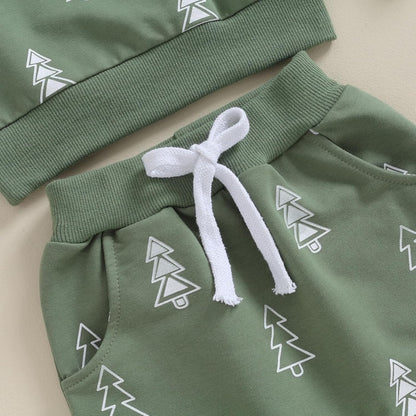 Conjunto de 2 piezas de ropa para bebé y niño, sudadera con cuello redondo con letras y pantalones casuales de otoño e invierno
